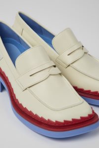 Camper Taylor Abendschuhe Damen Weiß Rot | 710825ILR